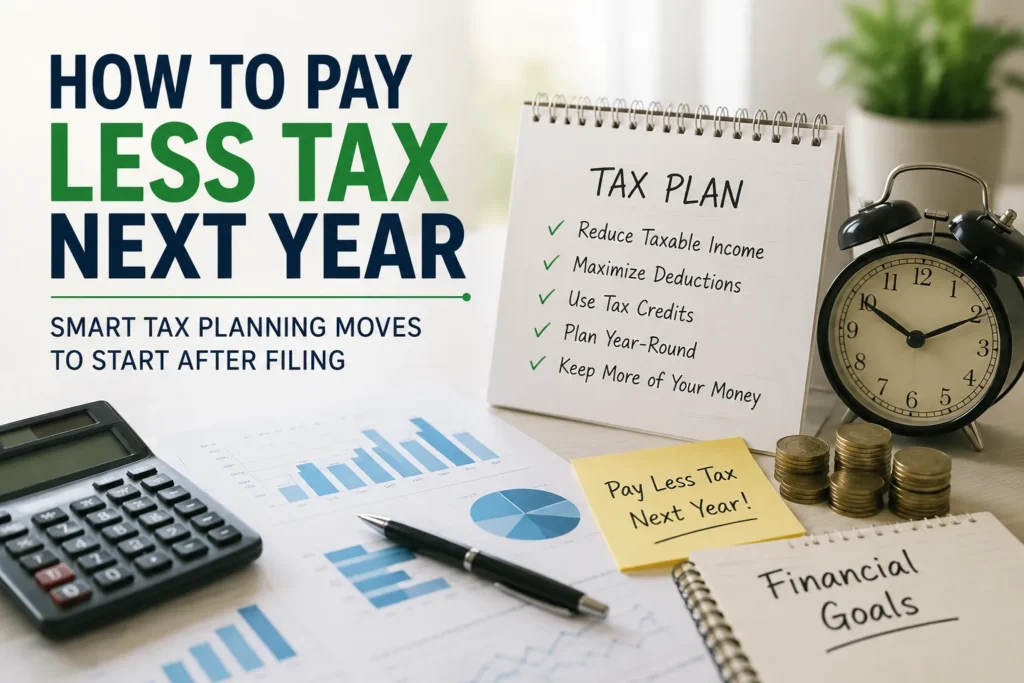 How to Pay Less Tax Next Year: Smart Tax Planning Moves to Start After Filing