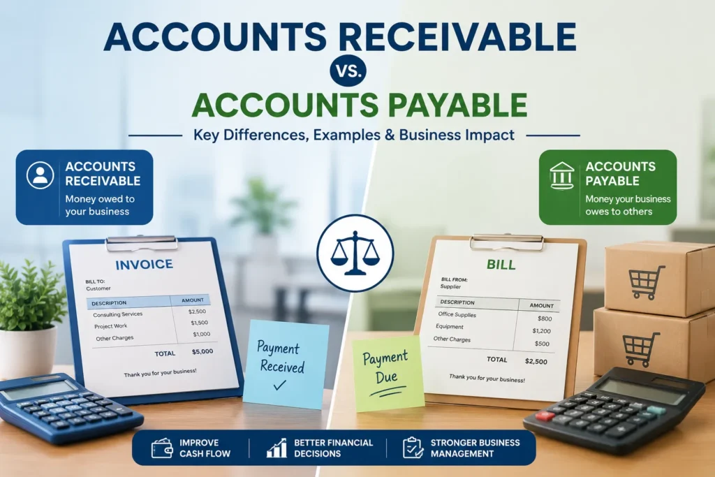 Accounts Receivable vs. Accounts Payable: Key Differences, Examples & Business Impact